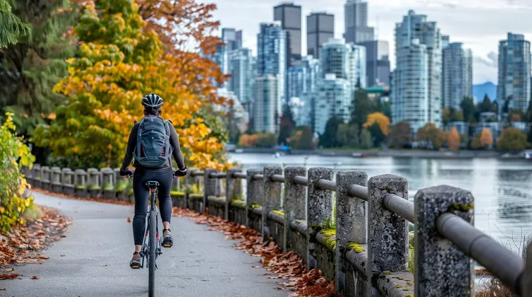 Person riding a bike