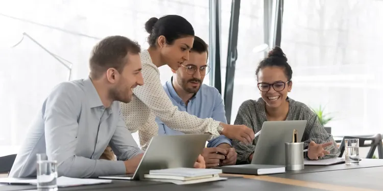 Students collaborating